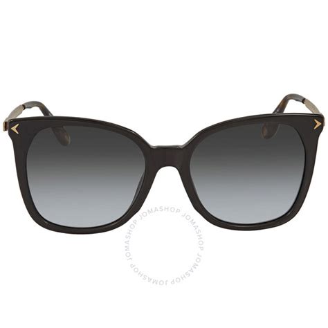 Givenchy Grey Gradient Square Ladies Sunglasses .